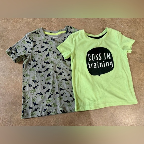 2 PACK! - 4T Toddler Cotton Short Sleeve T Shirts - Picture 1 of 6